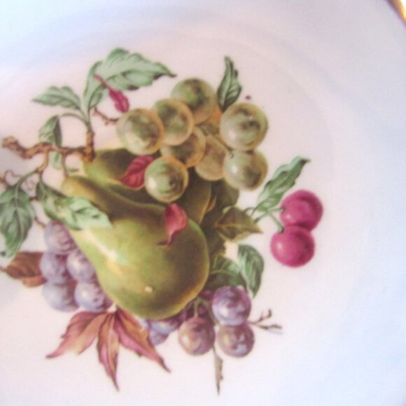 Regency Tea Cup and Saucer, Soft Blue Fabulous Hand Painted Fruit Gold Gilt I247 - Picture 3 of 9